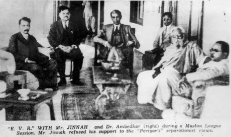 M.A. Jinnah, E.V. Ramasamy, and B.R. Ambedkar