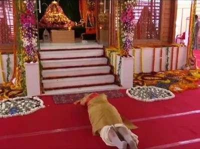 PM Modi at the Ram Temple in Ayodhya.