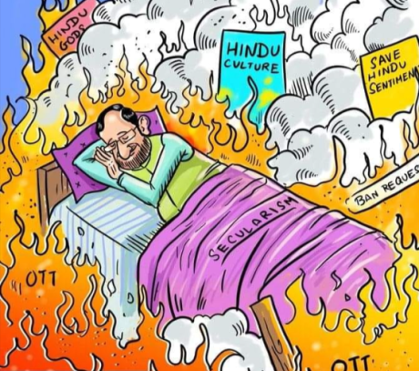 Indian Secularism Secualrism Cartoon