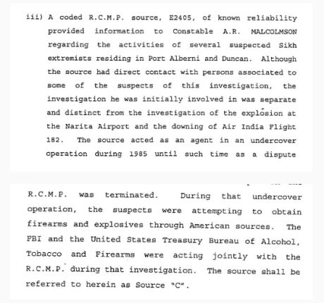 Besso's RCMP Affidavit