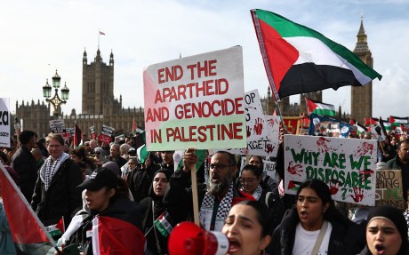 Pro-Palestine demonstration in London.