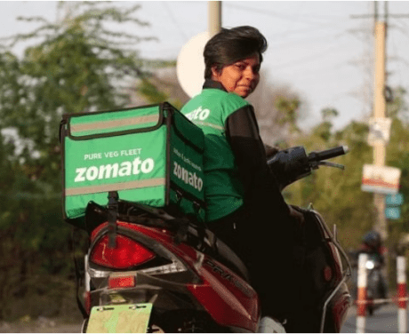 Zomato Vegetarian Delivery Boy