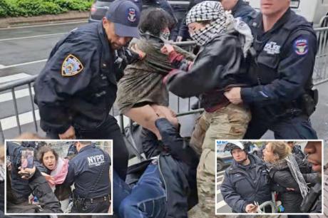 NYPD raid Columbia University anti-Israel protests.