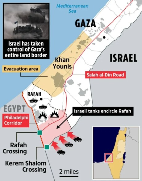 Gaza Map Gaza Map
