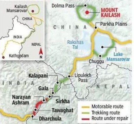 India-Kailash Route