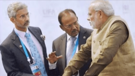 PM Modi, NSA Doval and MEA Jaishankar