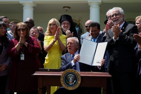 Trump establishes a religious liberty commission (May 2025).