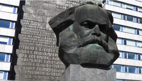 Karl Marx monument in Chemnitz, Saxony.