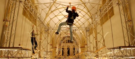 German Catholic church has been turned into a climbing gym.
