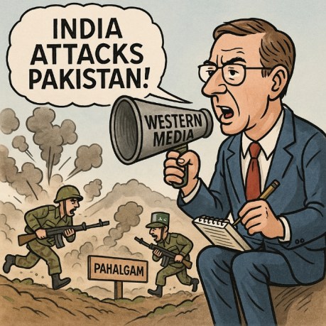 Western Media Bias Cartoon