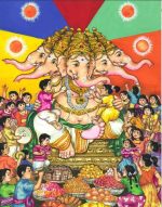 Five-headed Ganapati