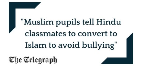 Muslims bullying Hindus in UK