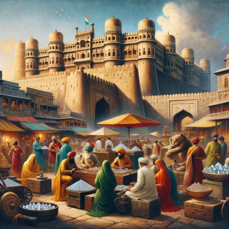Golconda Fort became synonymous with the diamond trade, serving as the central trading hub and a vault where the diamonds were stored and guarded.