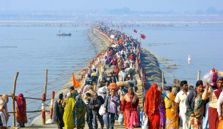 Pilgrims at Maha Kumbh Mela, Prayagraj, 2025. Pilgrims at Maha Kumbh Mela, Prayagraj, 2025.
