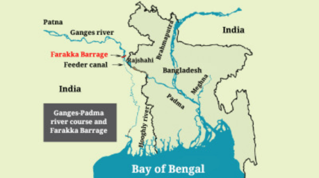 Farakka Barrage Map