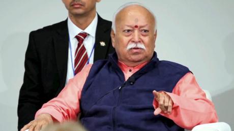 Mohan Bhagwat at Madison Square Garden in NYC (Aug. 29, 2026). Mohan Bhagwat at Madison Square Garden in NYC (August 29, 2026).
