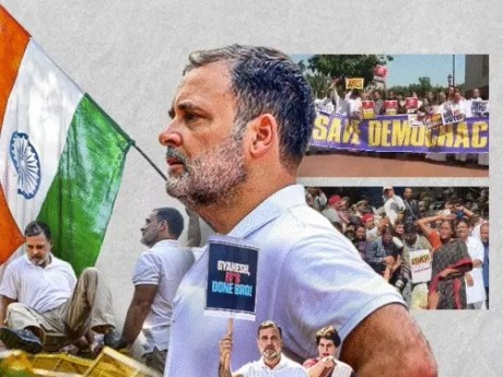 Would-be revolutionary Rahul Gandhi is riding on the CJP's coattails for the free press coverage. 