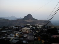 The peak opposite to the Saptashrungi Temple is the Markandeya Rishi Hill.