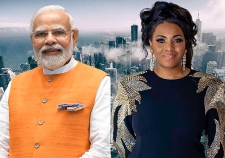 Narendra Modi & Mary Millben